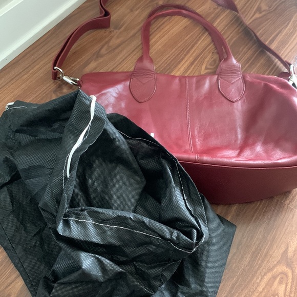 SOLD no longer available - Burgundy Leather Tote - Picture 14 of 15